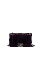 SMALL VELVET BOY BAG