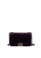 SMALL VELVET BOY BAG