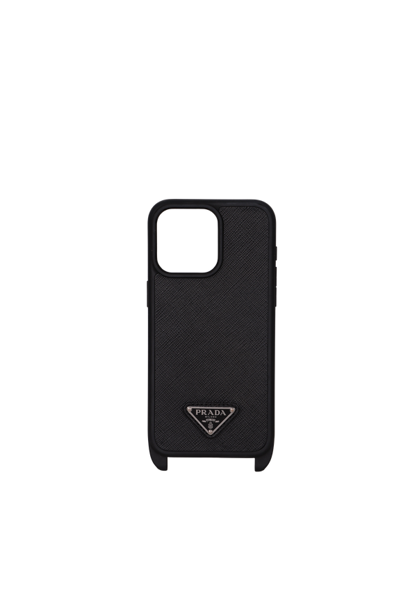SAFFIANO IPHONE 15 PRO MAX CASE WITH STRAP