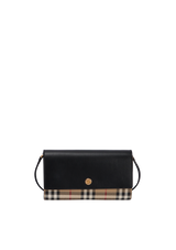 VINTAGE CHECK HANNAH WALLET ON STRAP