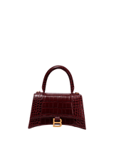 HOURGLASS SMALL CROCODILE EMBOSSED