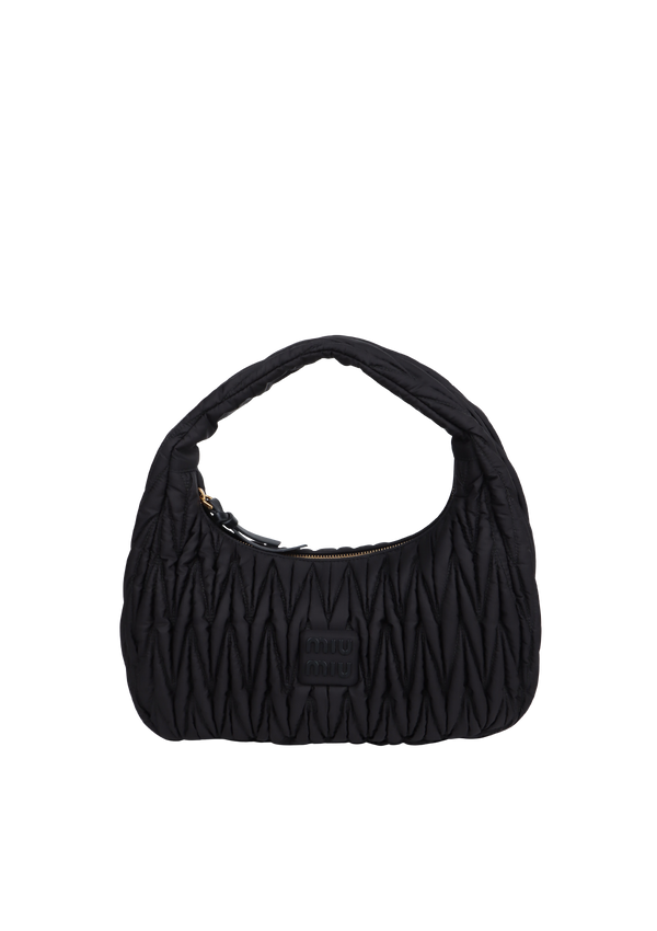 LARGE NYLON WANDER MATELASSÉ HOBO