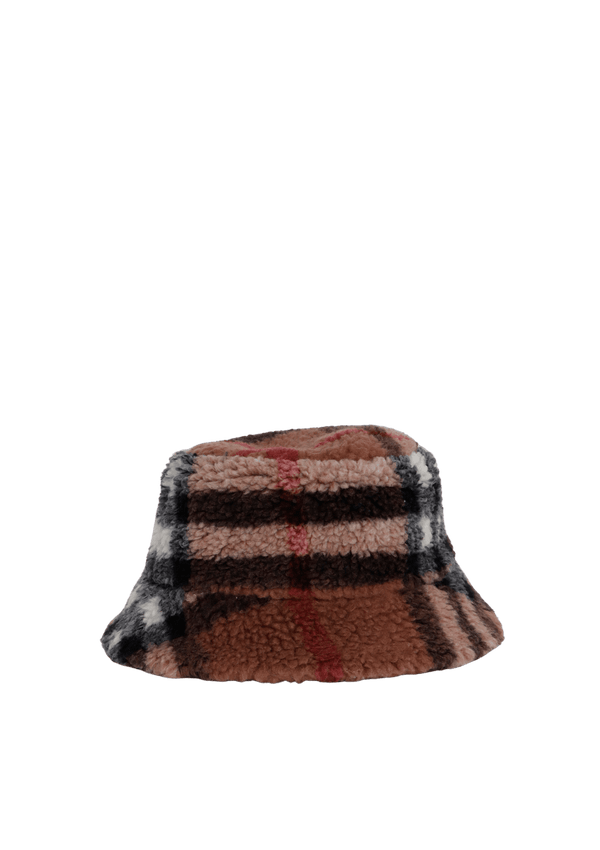 REVERSIBLE FUR NOVA CHECK BUCKET HAT