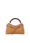 VINTAGE LEATHER BAMBOO HOBO