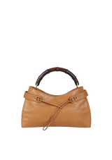 VINTAGE LEATHER BAMBOO HOBO