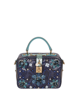 CRYSTAL EMBELLSIHMENTS BOX BAG