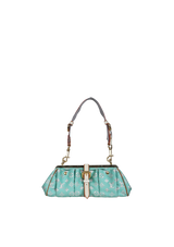 VINTAGE GLITTER MONOGRAM SAC FERMOIR SHOULDER BAG