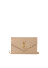 CASSANDRE ENVELOPE MATELASSÉ CHAIN WALLET