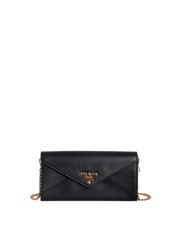 SAFFIANO ENVELOPE WALLET ON CHAIN