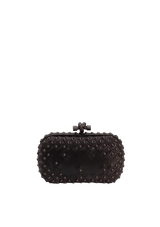 STUDDED INTRECCIATO KNOT CLUTCH