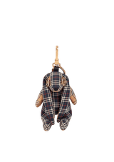 CHECK BUNNY BAG CHARM