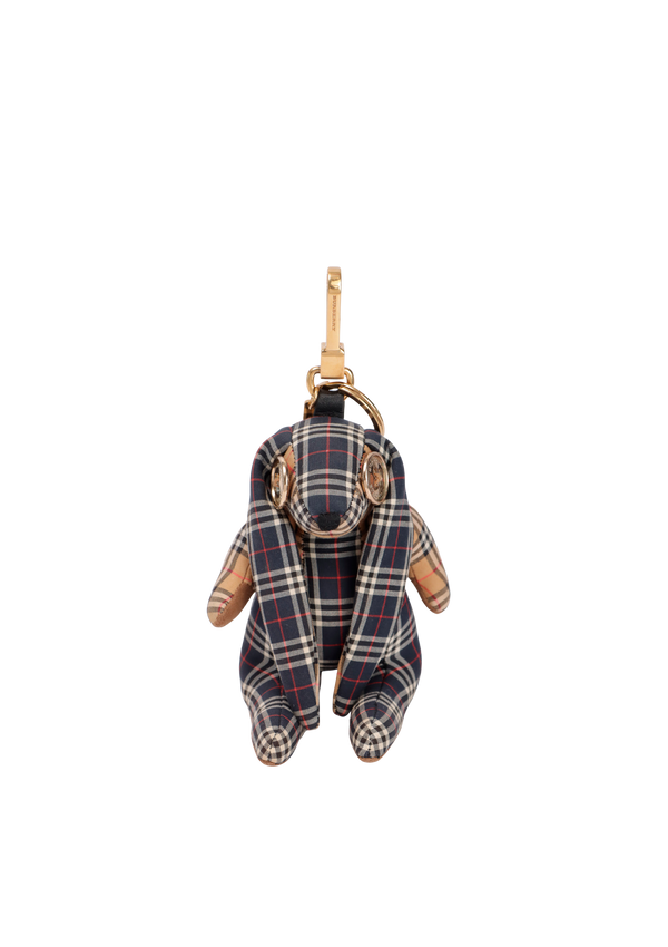 CHECK BUNNY BAG CHARM