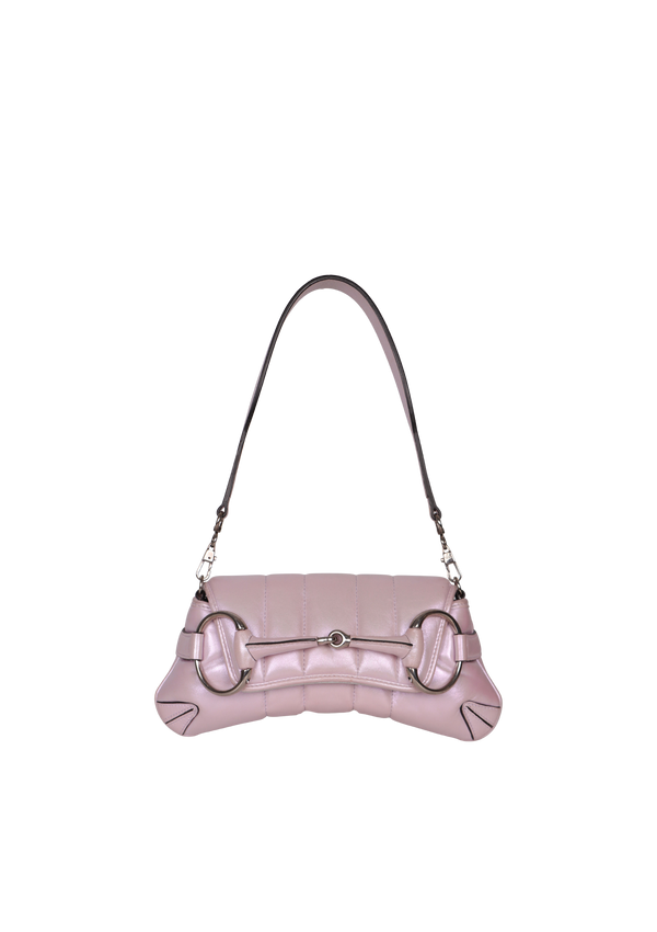 LEATHER SMALL HORSEBIT CHAIN BAG