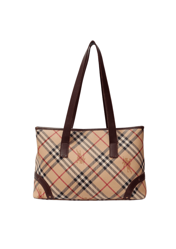 HAYMARKET CHECK TOTE