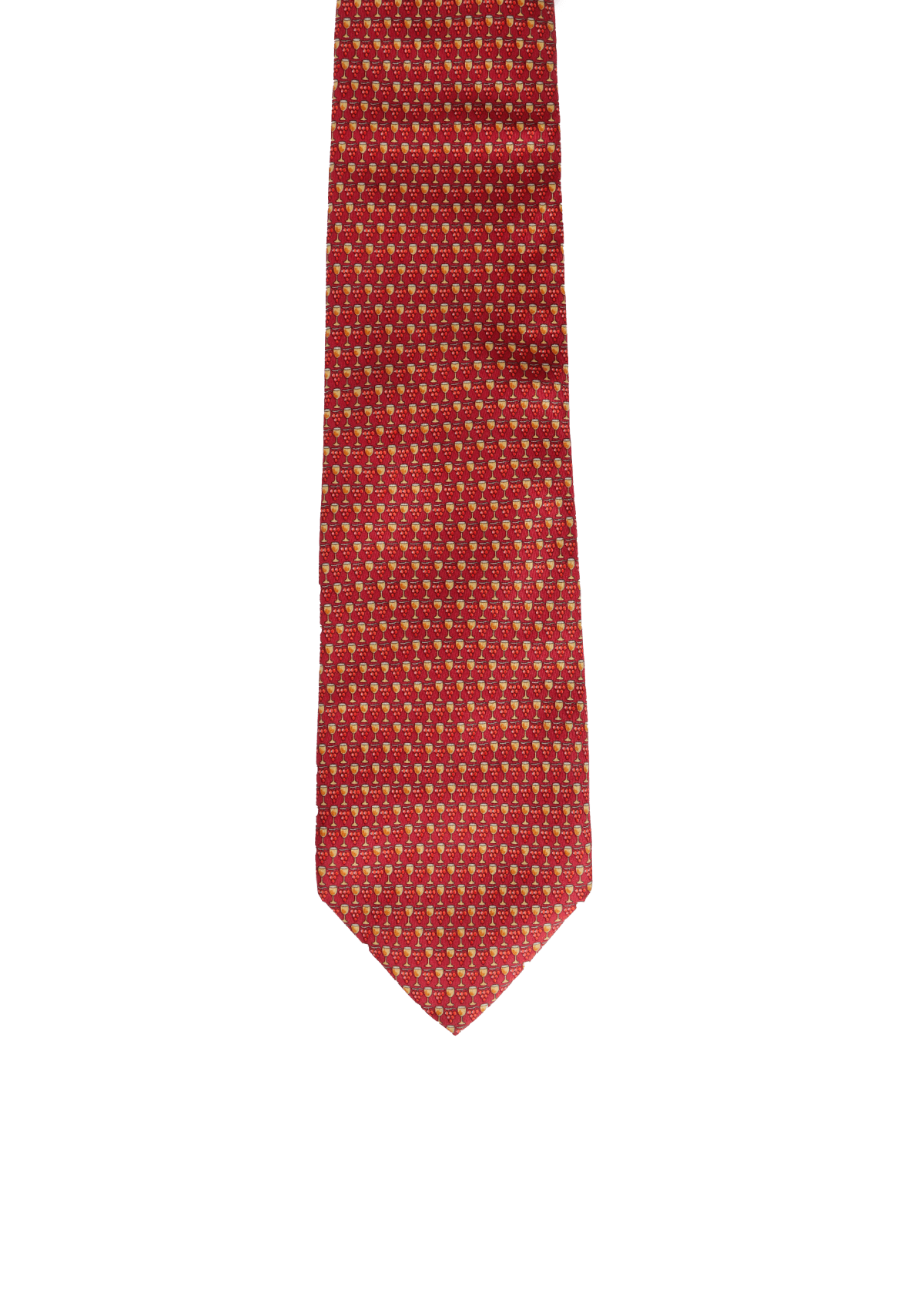 GRAVATA SALVATORE FERRAGAMO PRINT SILK TIE VERMELHO ORIGINAL – Gringa