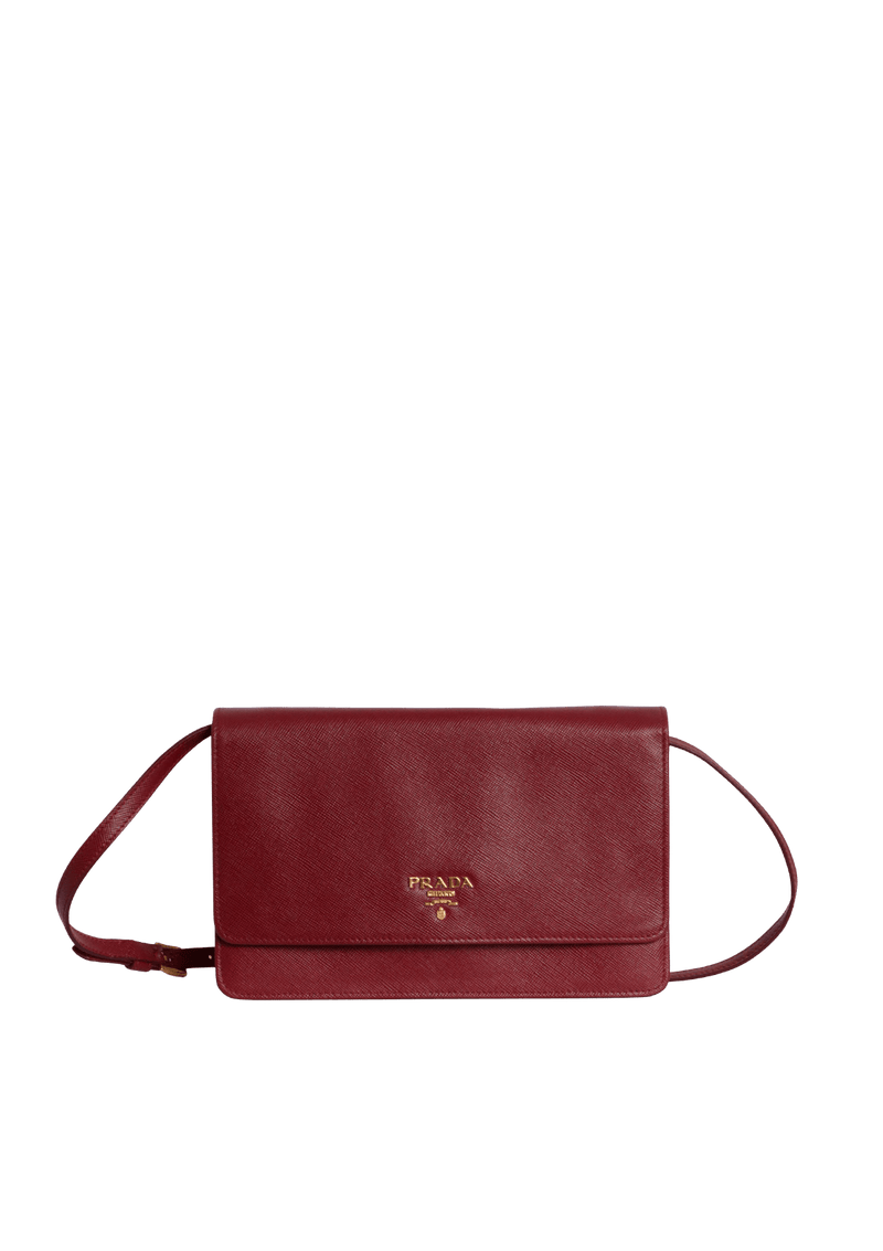 SAFFIANO WALLET ON STRAP