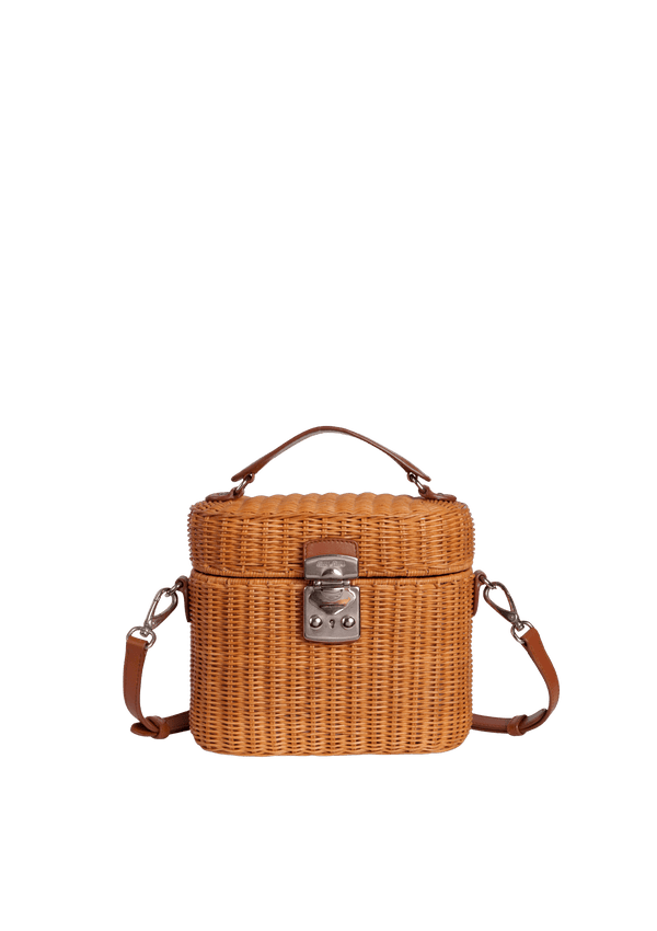 RAFFIA BASKET BAG