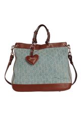 GG DENIM VALENTINE TOTE
