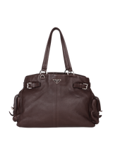 VITELLO DAINO SIDE POCKET BELT TOTE