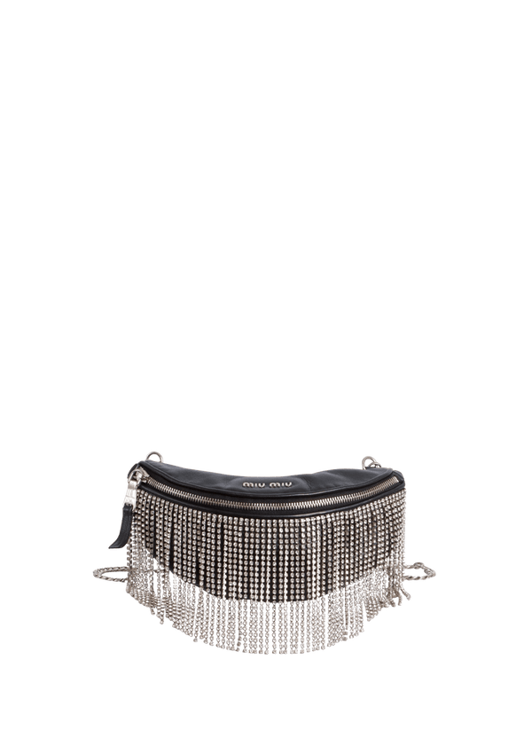 CRYSTAL FRINGE BELT BAG