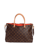 BOLSA LOUIS VUITTON MONOGRAM PALLAS MM MARROM ORIGINAL