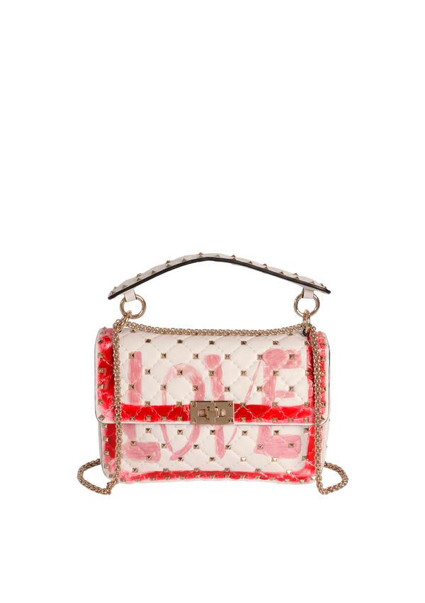 MEDIUM ROCKSTUD LOVE SHOULDER BAG