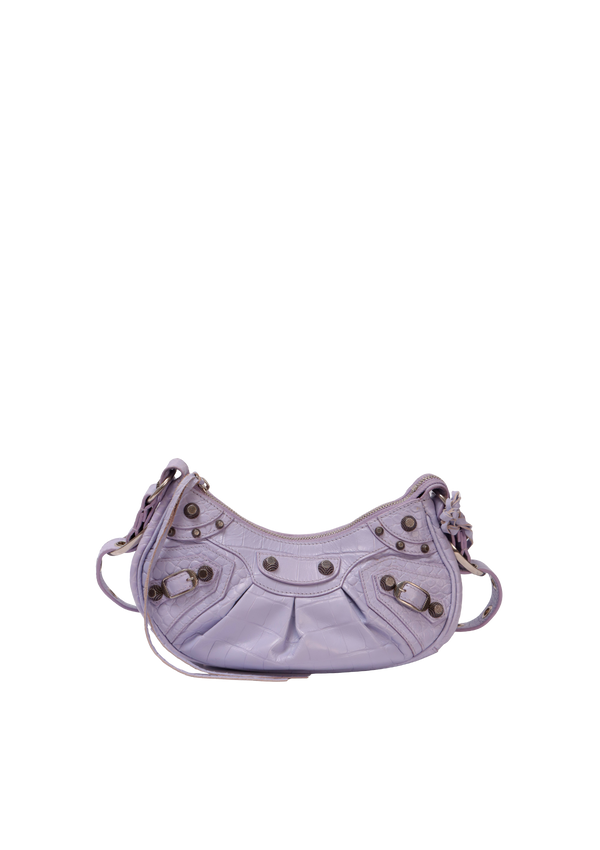 LE CAGOLE XS CROCODILE EMBOSSED