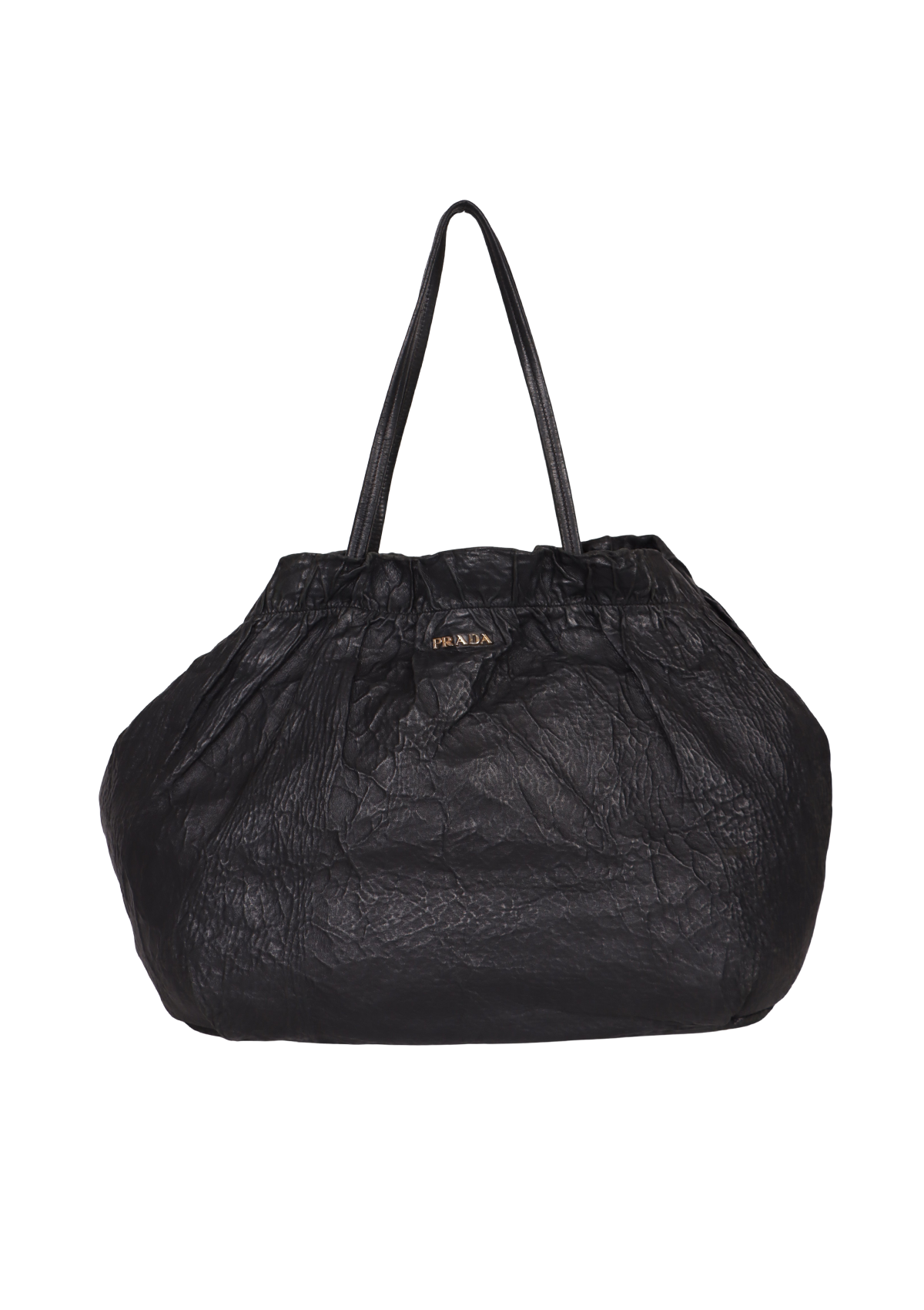 BOLSA PRADA NAPPA ANTIQUE SHOULDER BAG PRETO ORIGINAL – Gringa