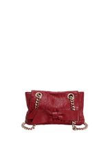 LEATHER BOW BAG