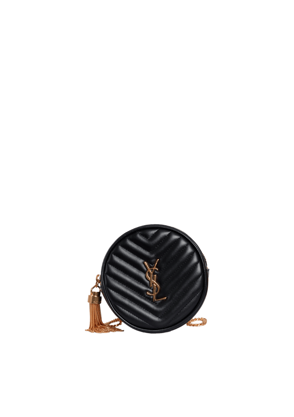 VINYLE ROUND CROSSBODY BAG