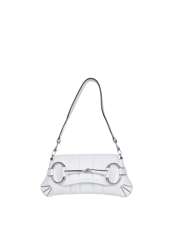 LEATHER SMALL HORSEBIT CHAIN BAG