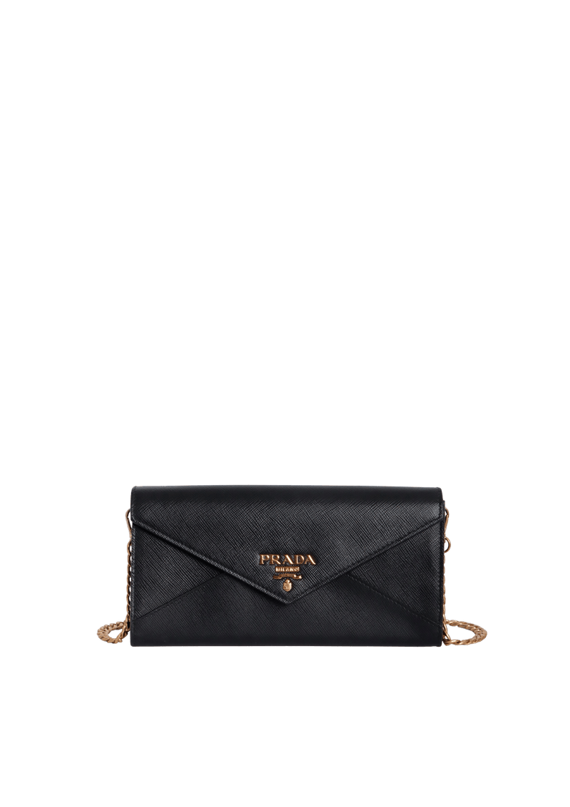 SAFFIANO ENVELOPE WALLET ON CHAIN