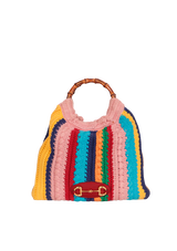 MEDIUM MULTICOLORED 1955 HORSEBIT CROCHET BAG