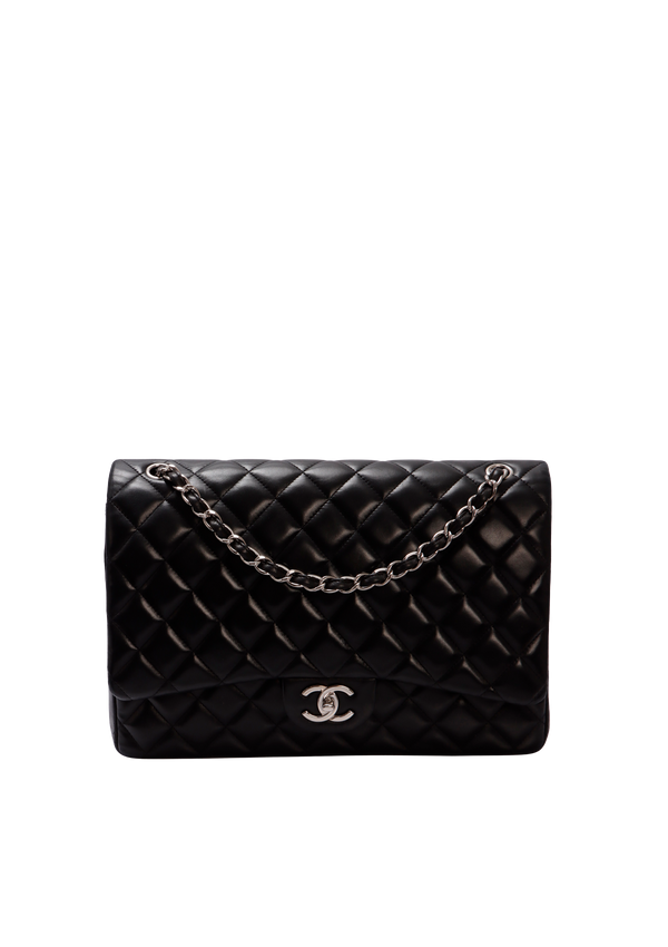 MAXI CLASSIC DOUBLE FLAP BAG LAMBSKIN