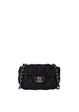 NYLON BUBBLE QUILT FLAP BAG
