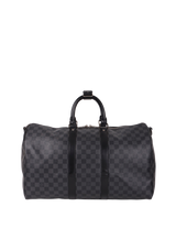 DAMIER GRAPHITE KEEPALL BANDOULIÈRE 45
