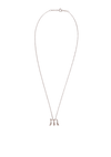 ALPHABET LETTER 'M' PENDANT NECKLACE