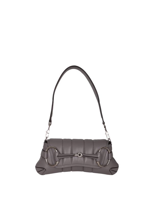 LEATHER SMALL HORSEBIT CHAIN BAG