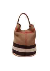 MEDIUM MEGA CHECK ASHBY BUCKET BAG