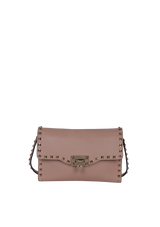 ROCKSTUD FLIPLOCK CROSSBODY BAG