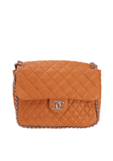 MAXI CHAIN AROUND FLAP BAG