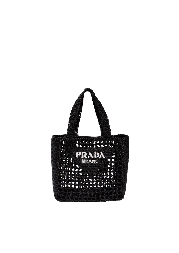 SMALL RAFFIA CROCHET TOTE