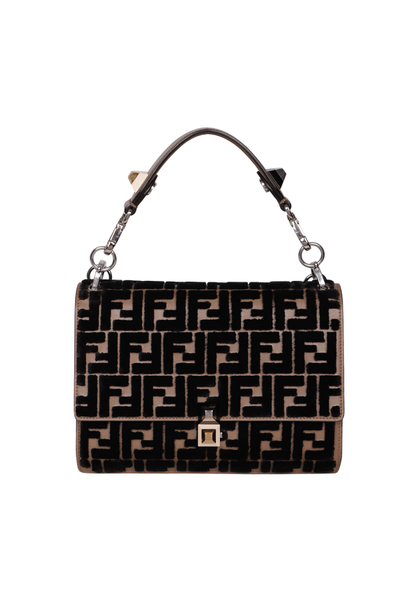 MEDIUM VELVET ZUCCA KAN I SHOULDER BAG
