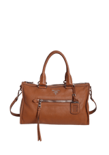 VITELLO DAINO FRONT ZIP BAG