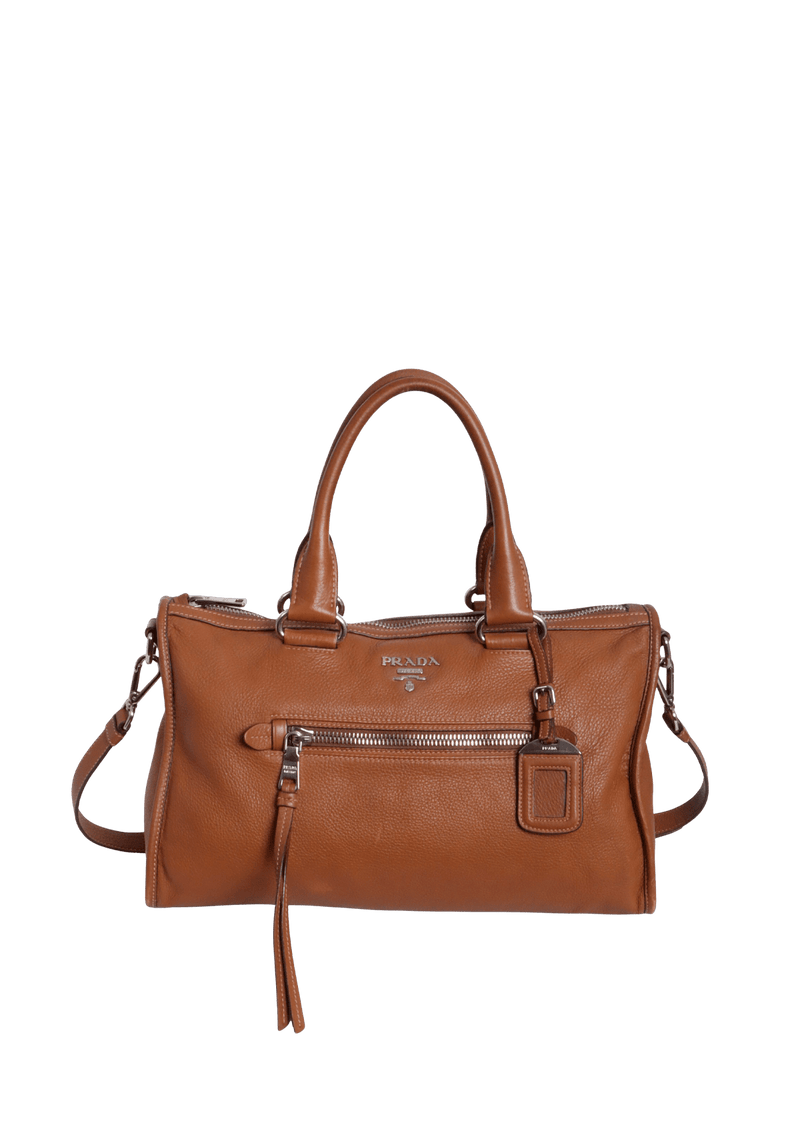 VITELLO DAINO FRONT ZIP BAG