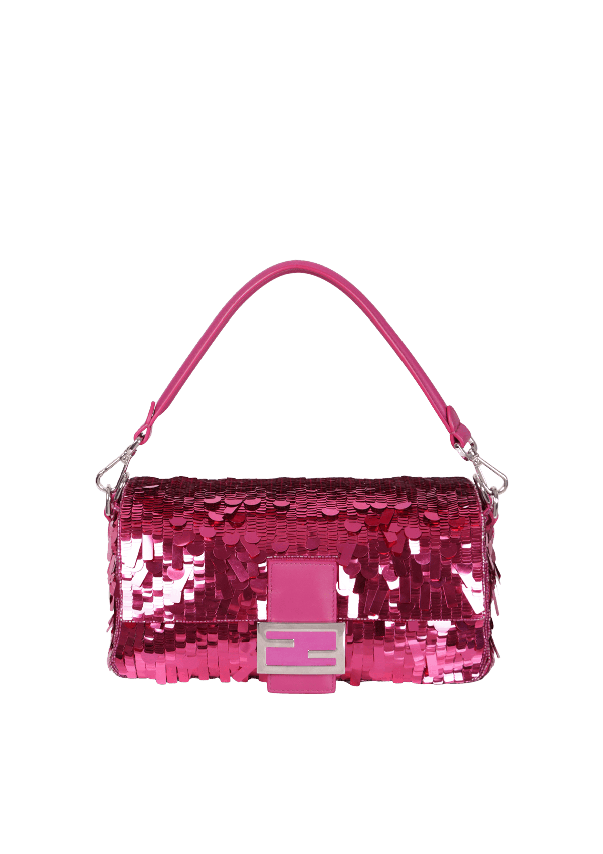 BOLSA FENDI SEQUIN BAGUETTE BAG ROSA ORIGINAL – Gringa