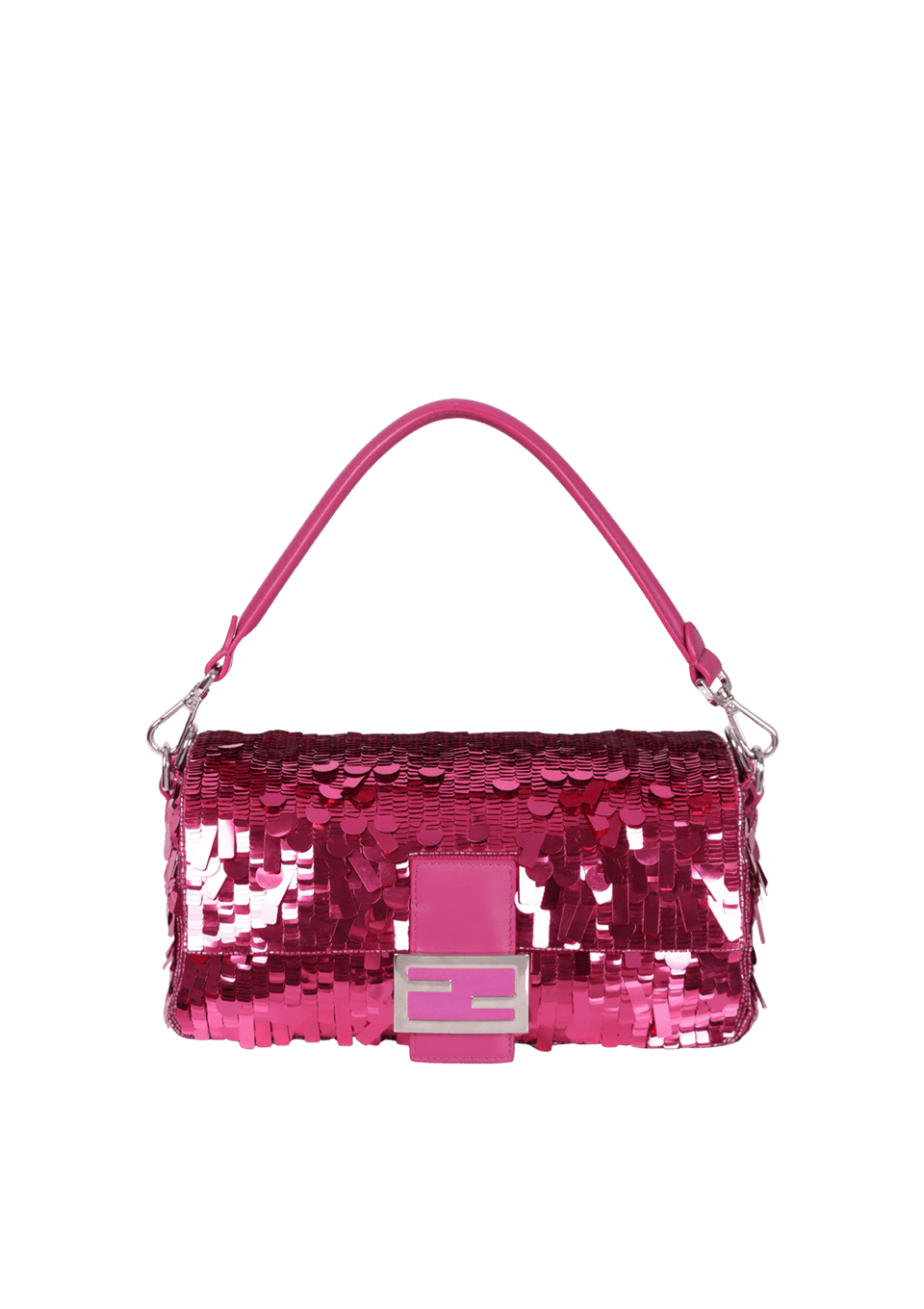 BOLSA FENDI SEQUIN BAGUETTE BAG ROSA ORIGINAL – Gringa