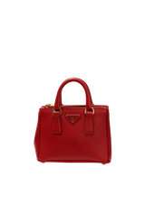 MINI SAFFIANO LUX DOUBLE ZIP GALLERIA