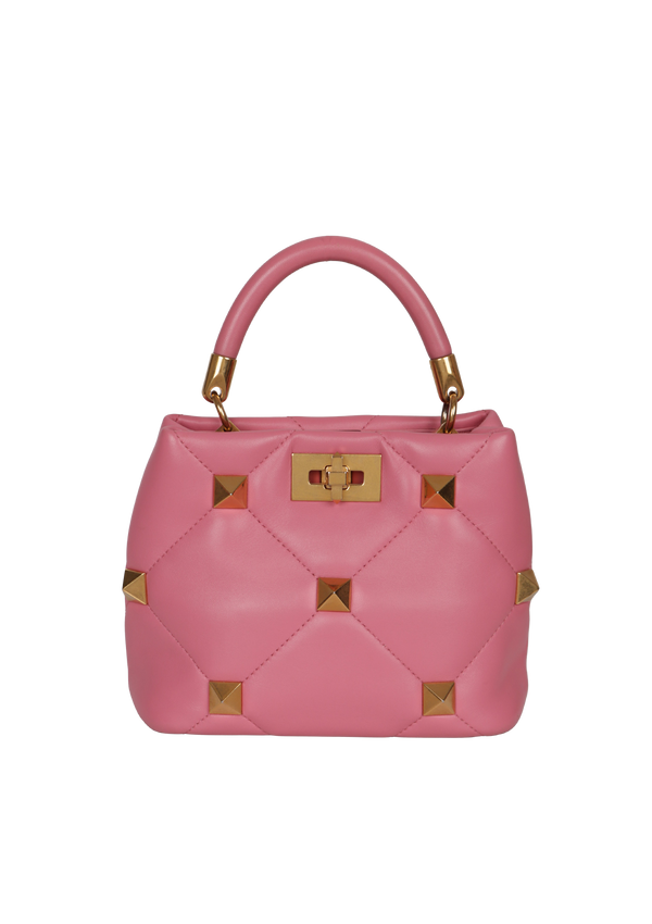 ROMAN STUD TOP HANDLE BAG