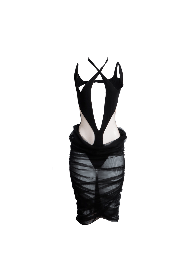 CUT OUT ALIEN BODYSUIT DRESS 36